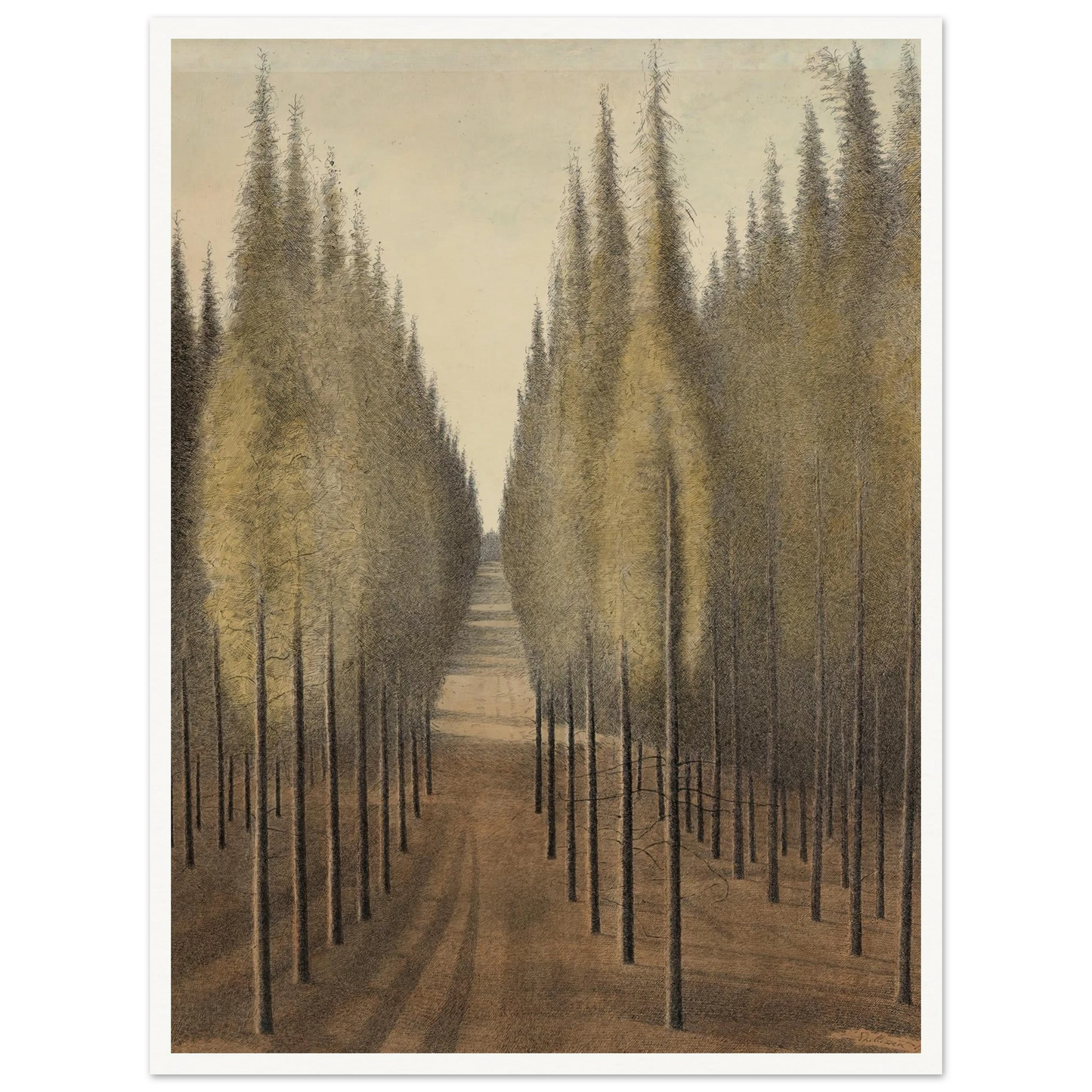 De brandgang (1944) Art Print | Leon Spilliaert-Quipham Collections