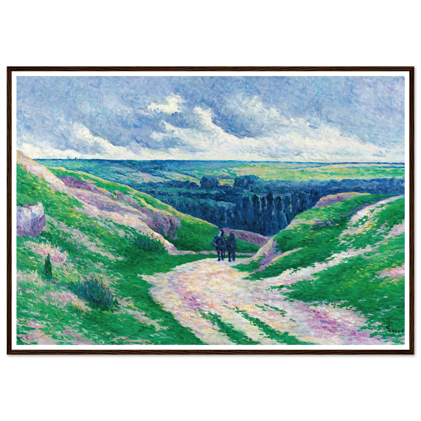 Paysage Près De Moulineux Sur Oise (circa 1902-03) Art Print | Maximilien Luce-Quipham Collections