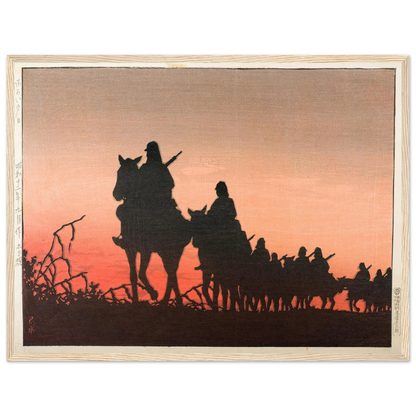 The Red Setting Sun (1937) Art Print | Kawase Hasui-Quipham Collections