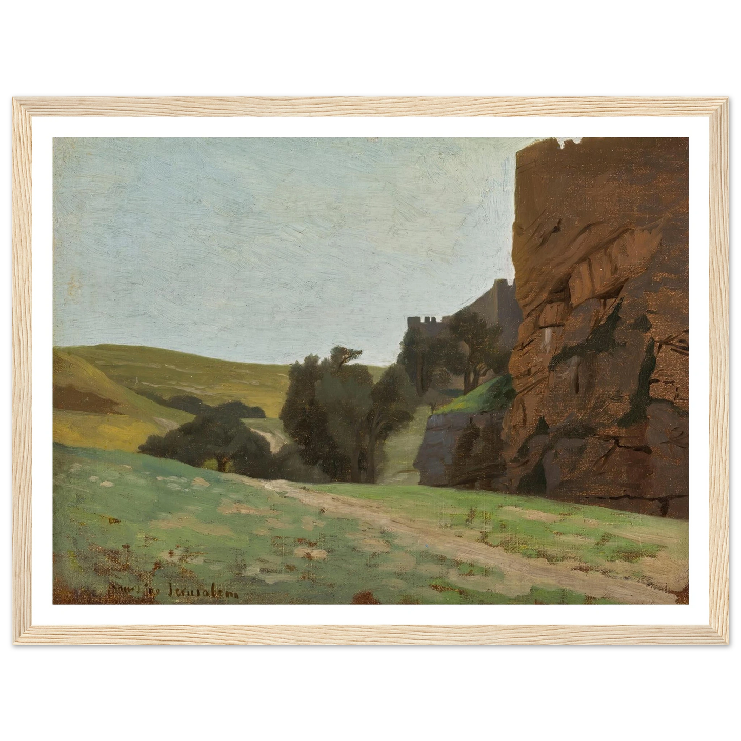The Walls Of Jerusalem Art Print | Jean Leon Gerome-Quipham Collections