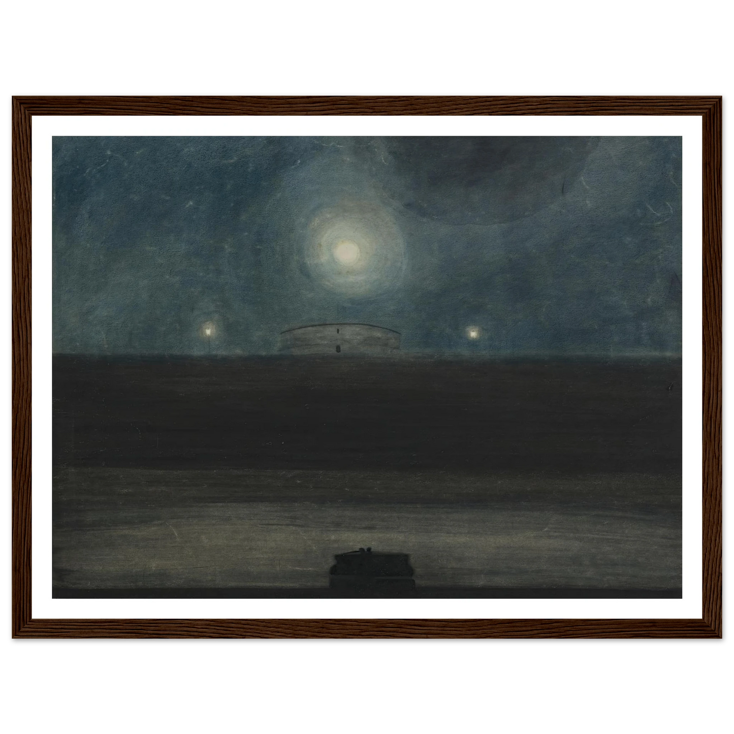 Strand met maan (1908) Art Print | Leon Spilliaert-Quipham Collections