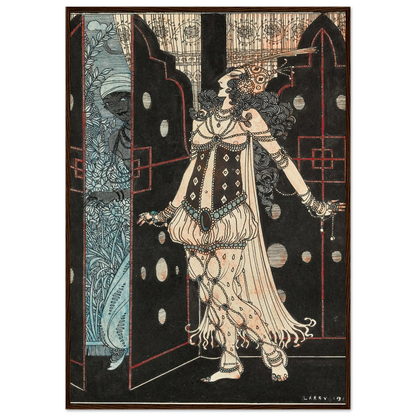 Ida Rubinstein and Vaslav Nijinsky in Scheherazade (1910) Art Print | George Barbier-Quipham Collections