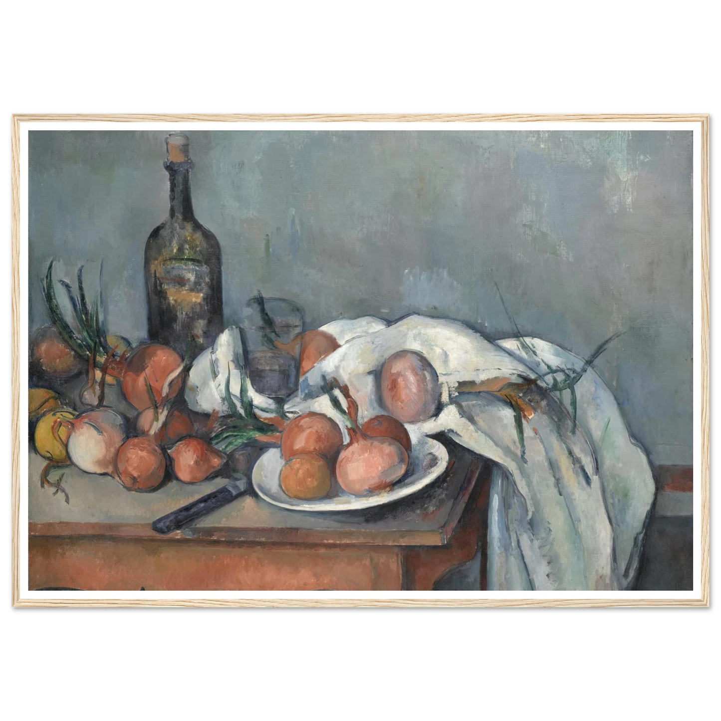 Still Life with Onions (1896 - 1898) Art Print | Paul Cezanne-Quipham Collections