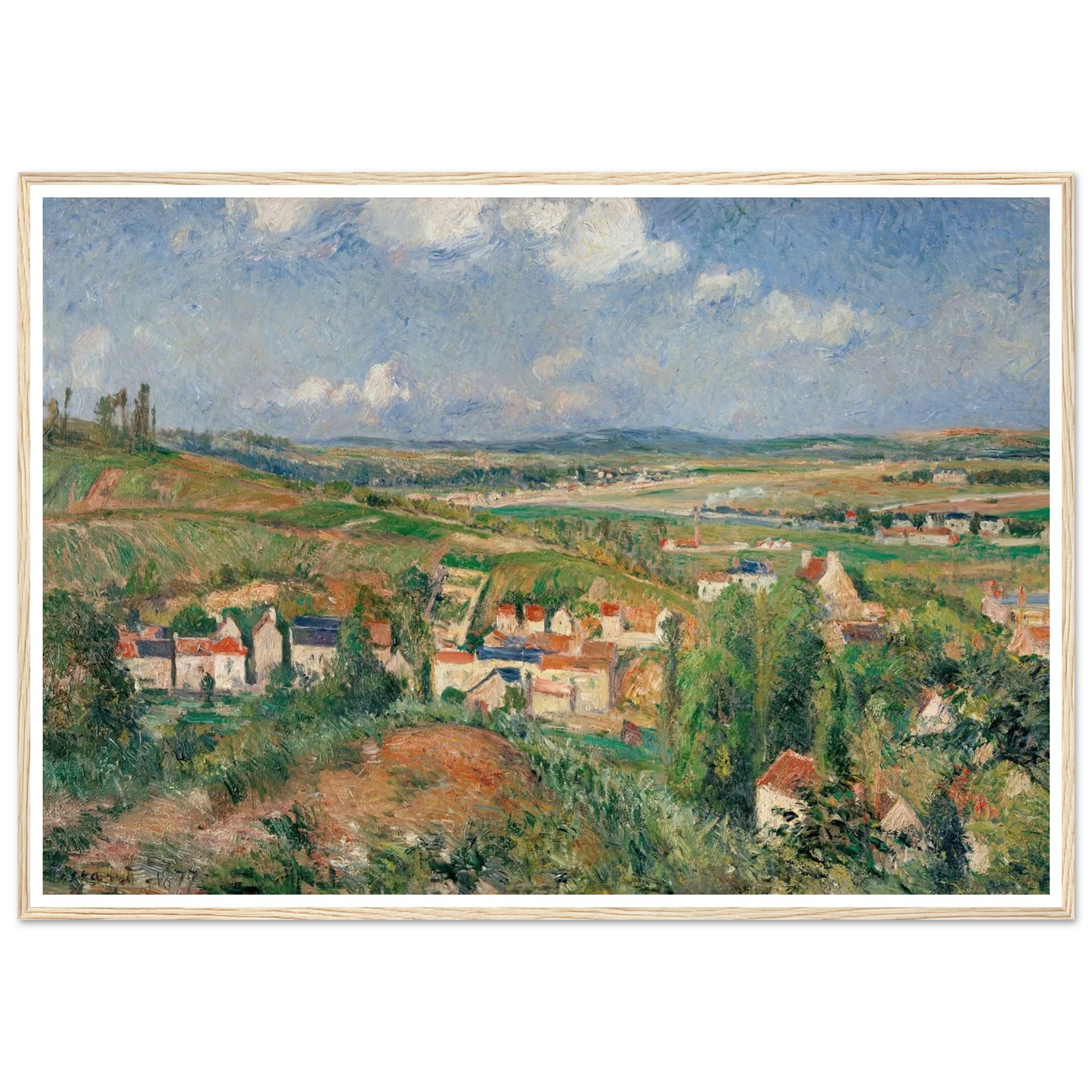 L’hermitage En Été, Pontoise (1877) Art Print | Camille Pissarro-Quipham Collections