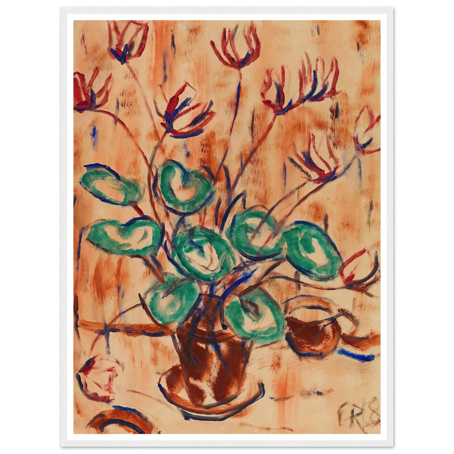 Alpenveilchen (1918) Art Print | Christian Rohlfs-Quipham Collections