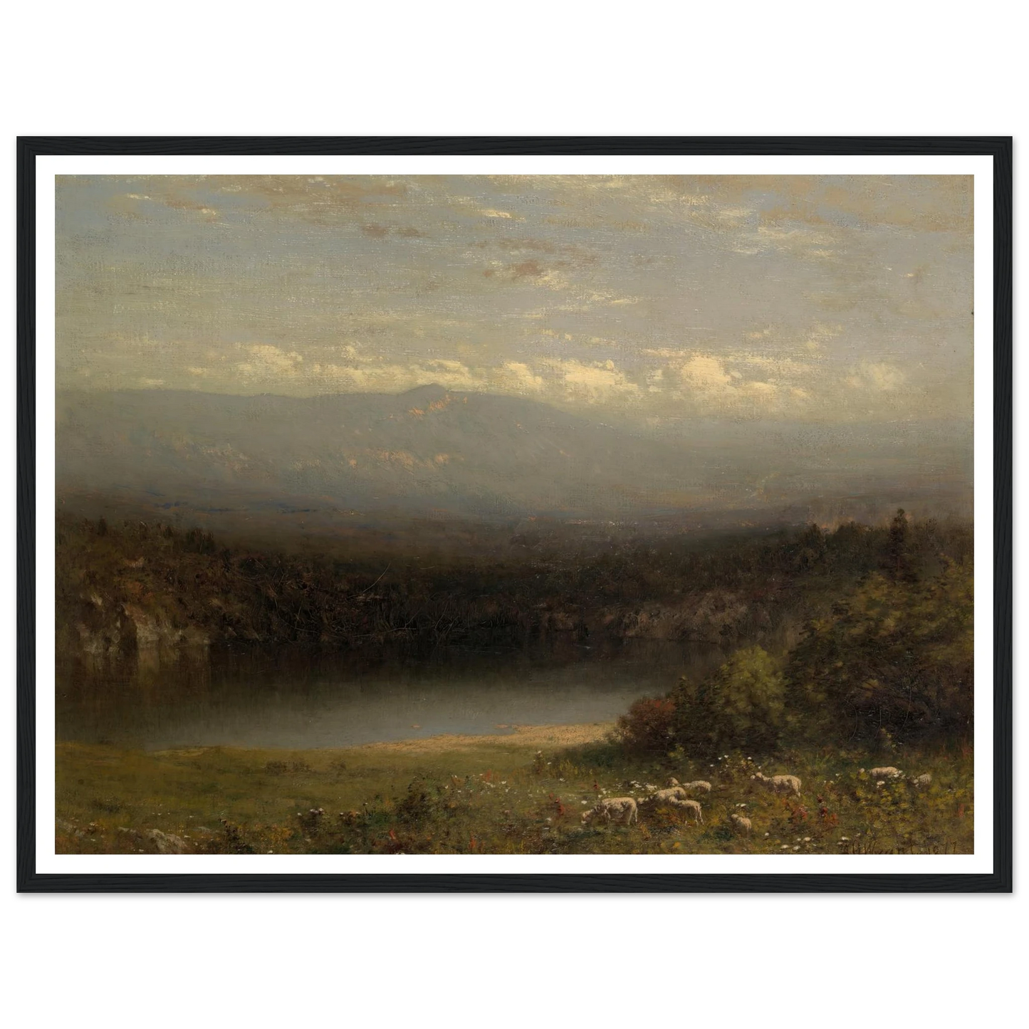 Mountain Lake (1877) Art Print | Alexander Helwig Wyant-Quipham Collections