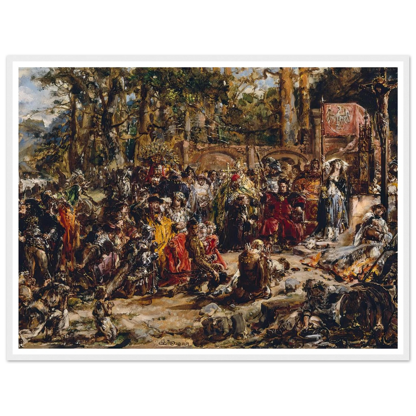 Baptism of Lithuania, from the series “History of Civilization in Poland” (1888) Art Print | Jan Matejko-Quipham Collections