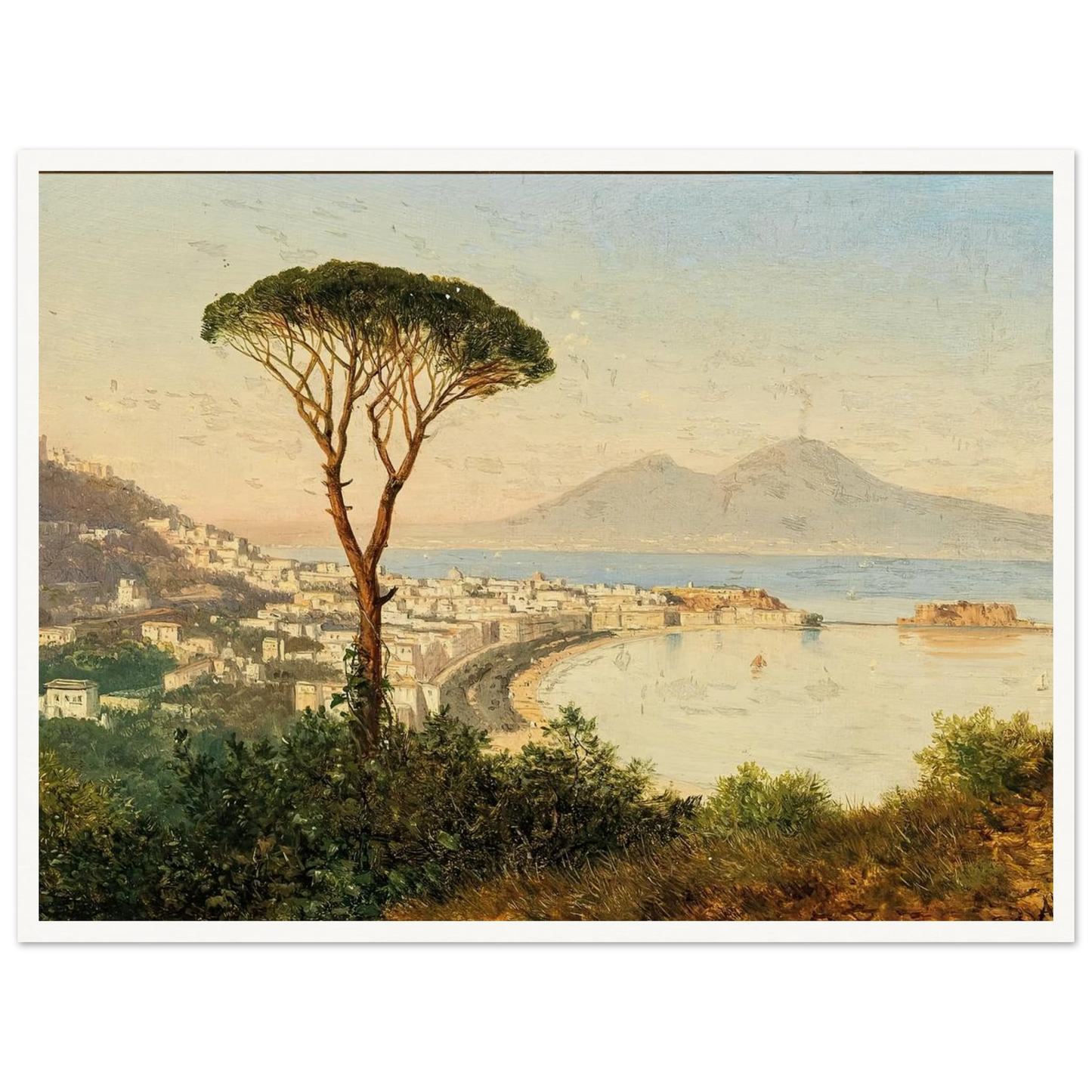 Blick auf die Bucht von Neapel Art Print | Albert Zimmermann-Quipham Collections