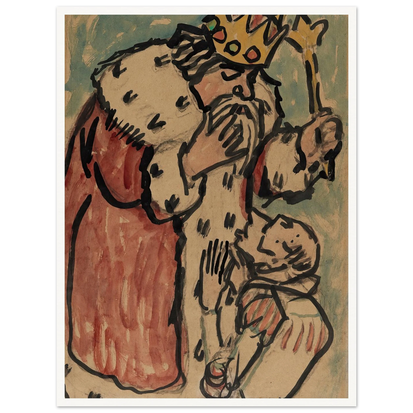 König (1910) Art Print | Christian Rohlfs-Quipham Collections