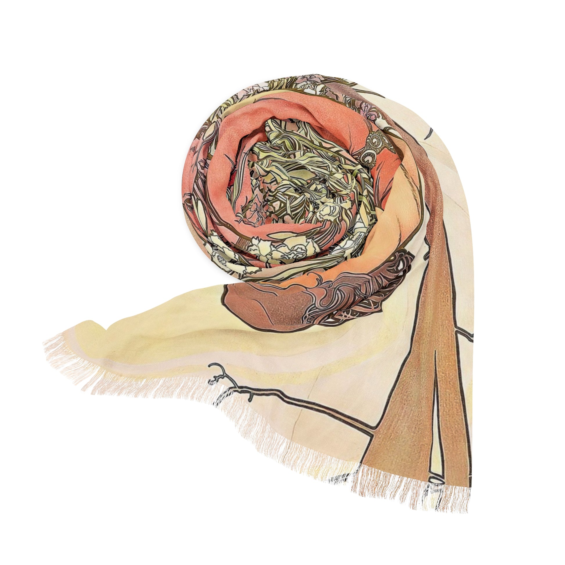 De Forest Phonofilm | Alphonse Mucha Scarf – Art Nouveau Scarf-Quipham Collections