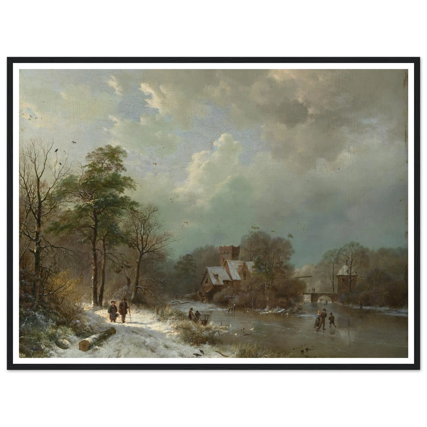 Winter Landscape, Holland (1833) Art Print | Barend Cornelis Koekkoek-Quipham Collections