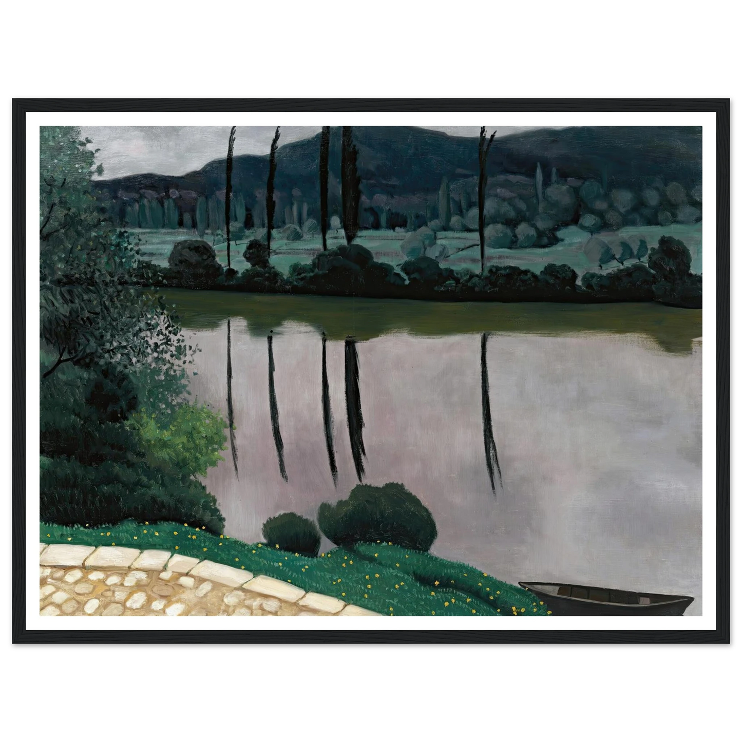 The Dordogne In Vitrac (1925) Art Print | Felix Vallotton-Quipham Collections