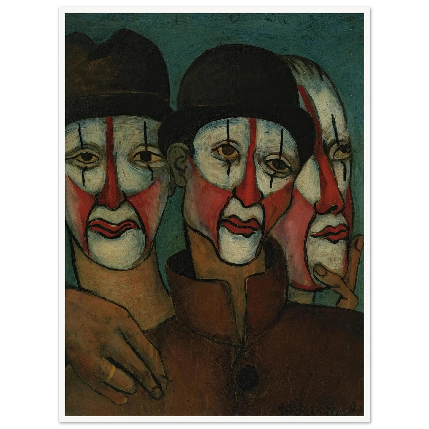Trois mimes Art Print | Francis Picabia-Quipham Collections