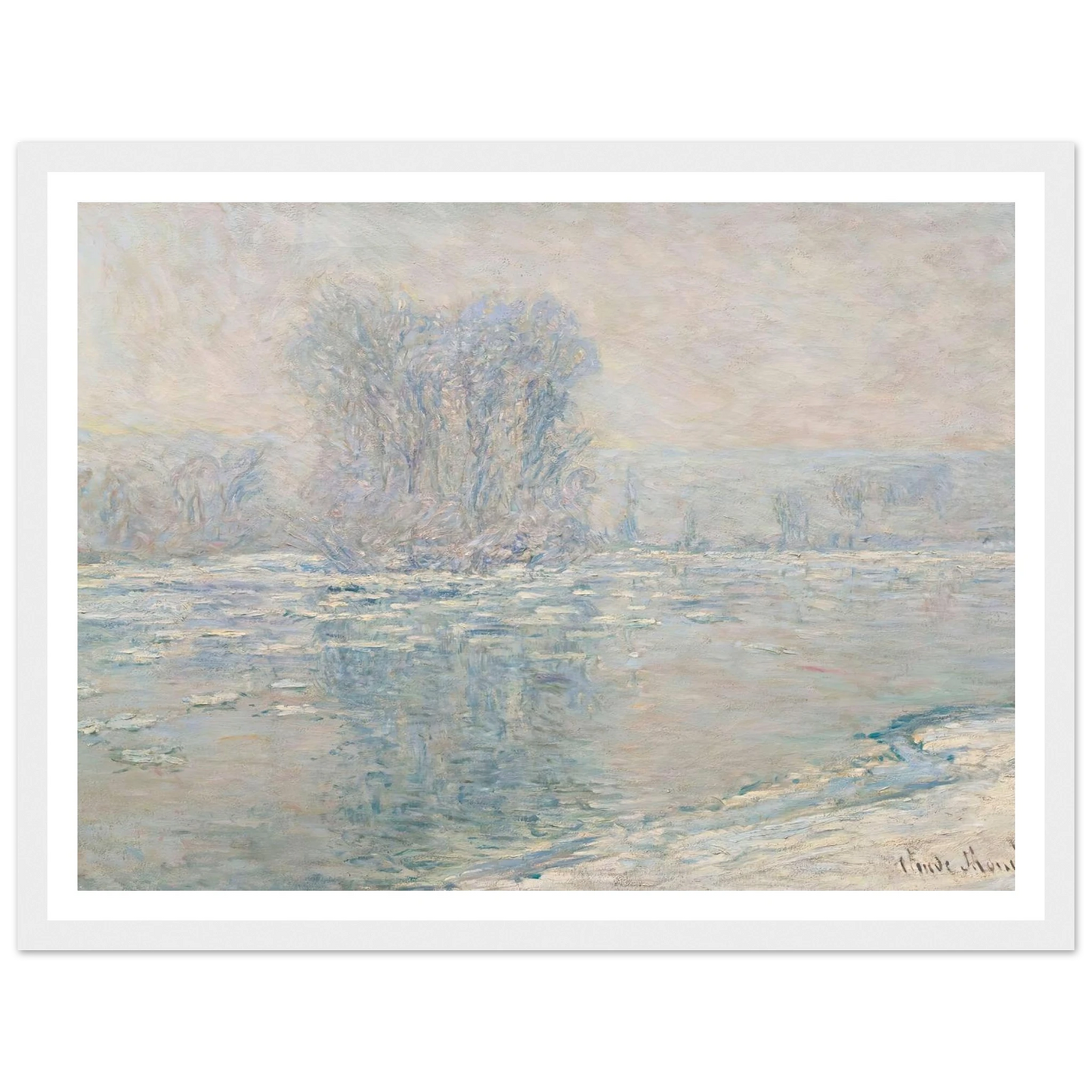 Glaçons, Effet Blanc (1893) Art Print | Claude Monet-Quipham Collections