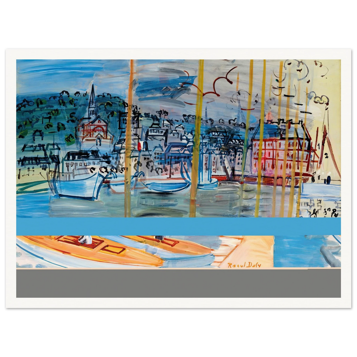 Le bassin de Deauville (1938) Art Print | Raoul Dufy-Quipham Collections