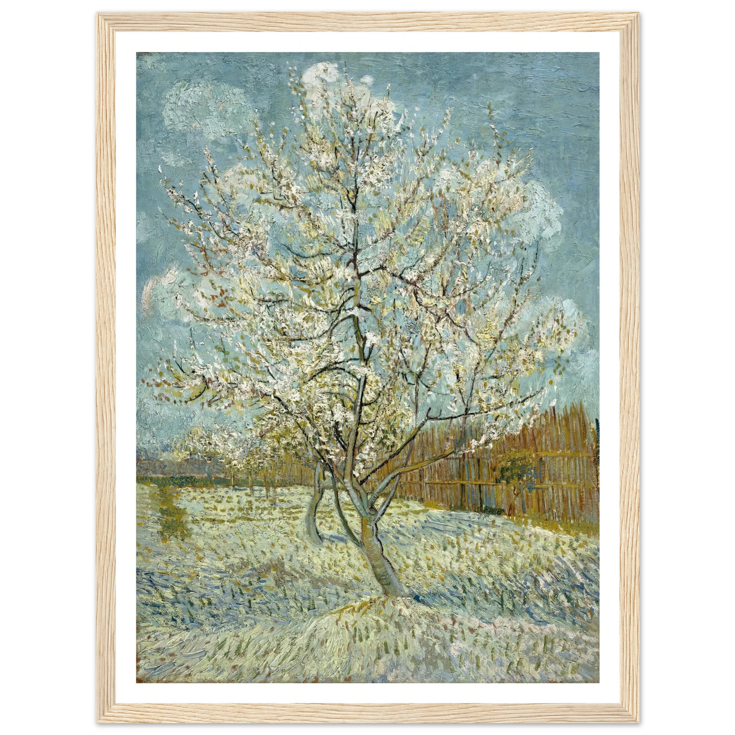 The pink peach tree (1888) Art Print | Vincent van Gogh-Quipham Collections