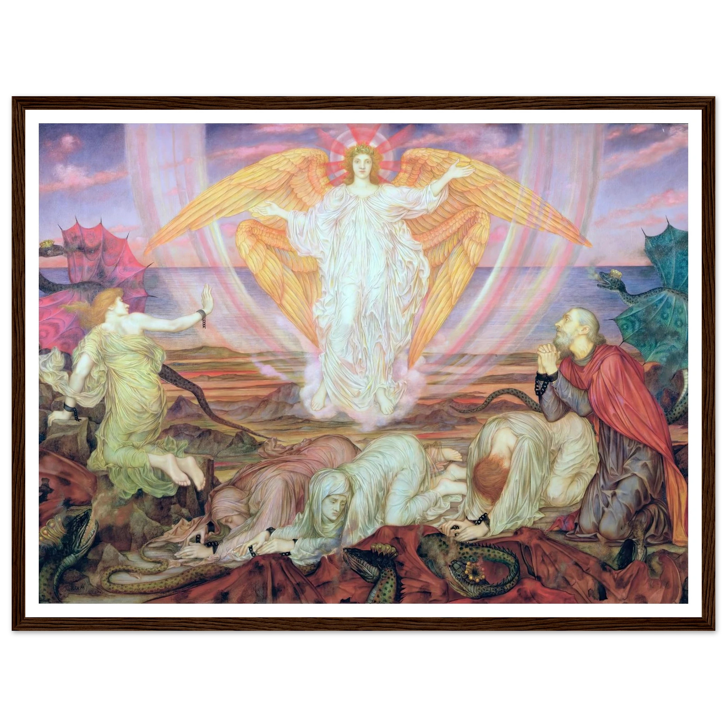 Death of the Dragon (circa 1914) Art Print | Evelyn de Morgan-Quipham Collections