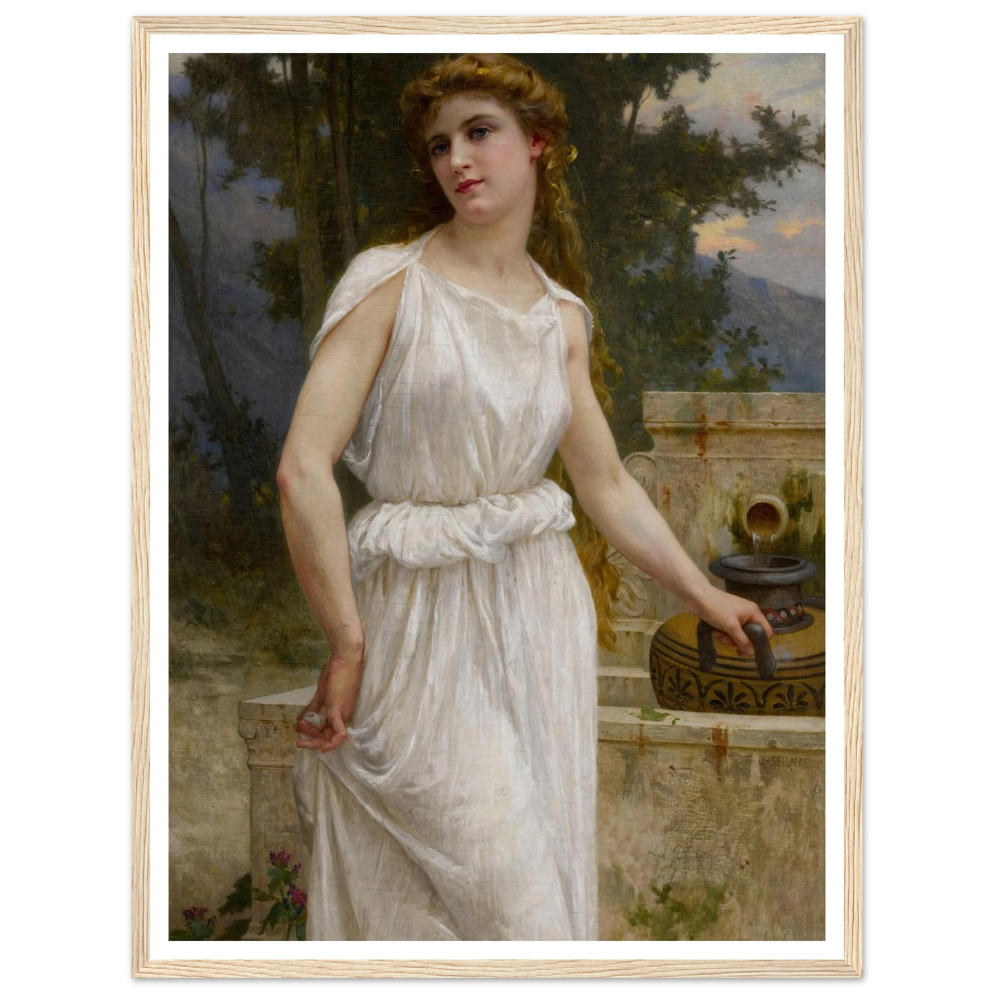 A la fontaine Art Print | Guillaume Seignac-Quipham Collections