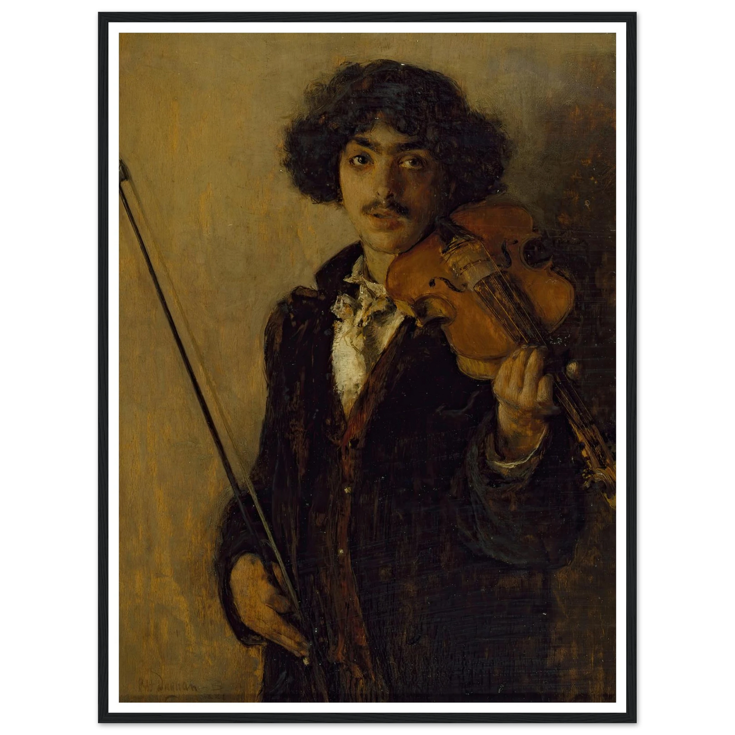 The Musician (1884) Art Print | Pascal Adolphe Jean Dagnan Bouveret-Quipham Collections