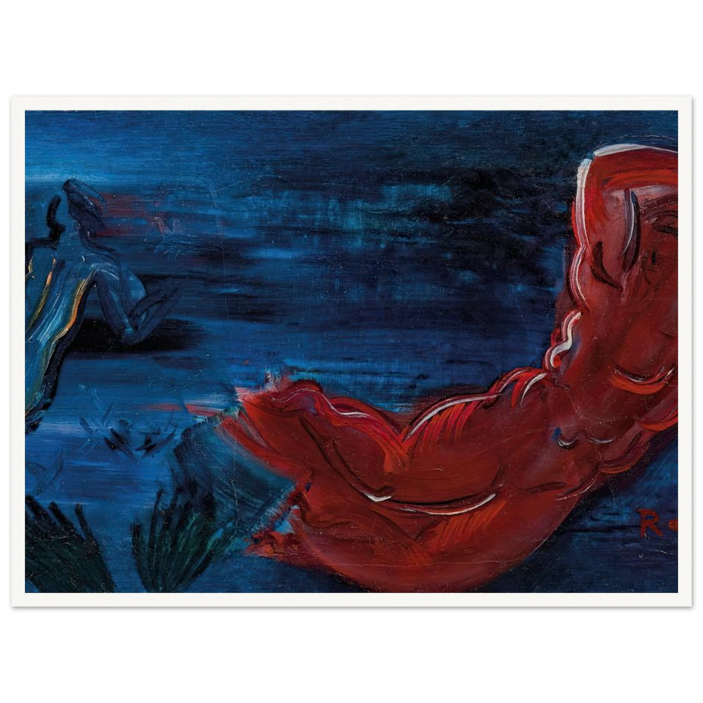 Naïade rouge (1926-30) Art Print | Raoul Dufy-Quipham Collections