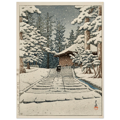 Hiraizumi Konjikido (Konjiki Hall at Hiraizumi) (1957) Art Print | Kawase Hasui-Quipham Collections