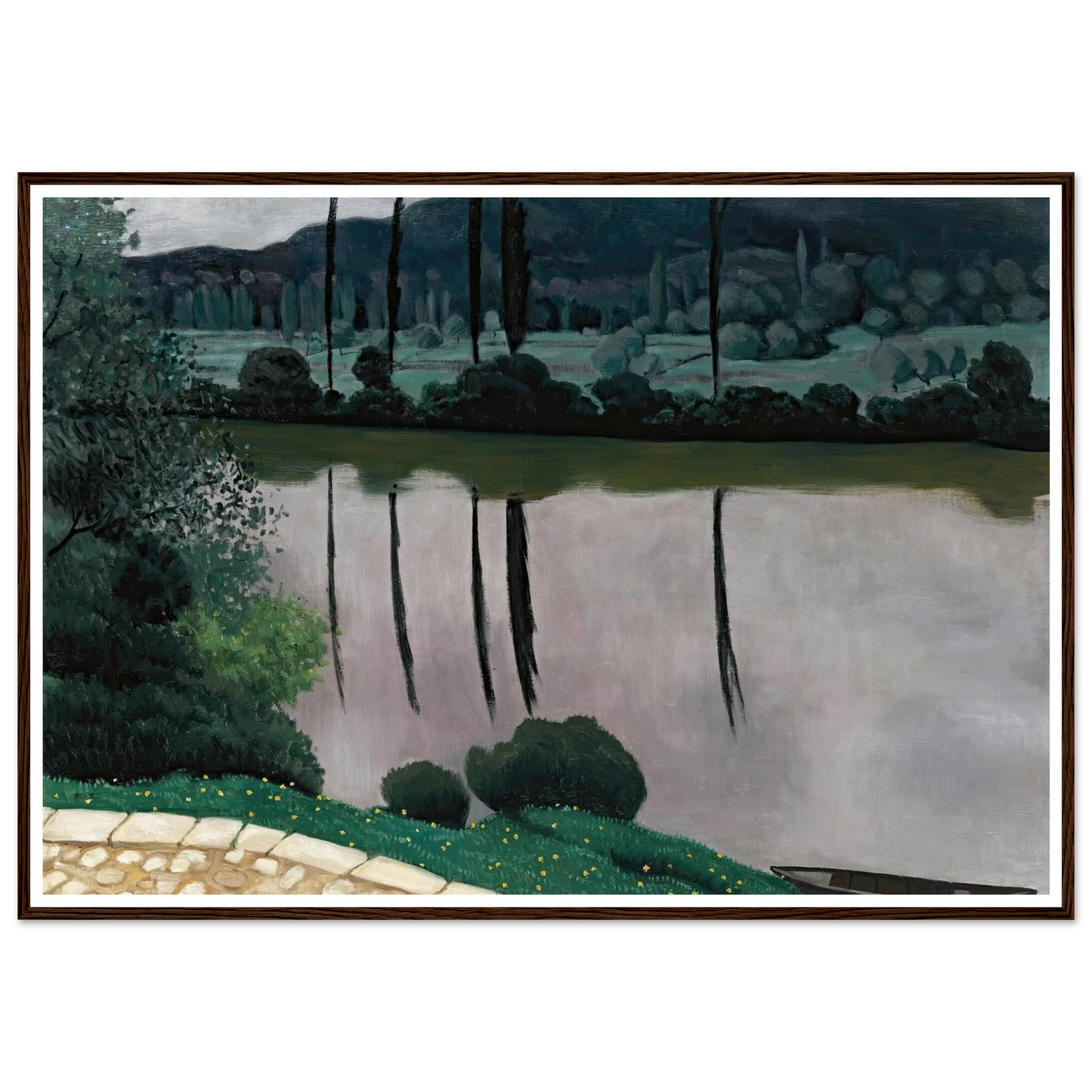 The Dordogne In Vitrac (1925) Art Print | Felix Vallotton-Quipham Collections