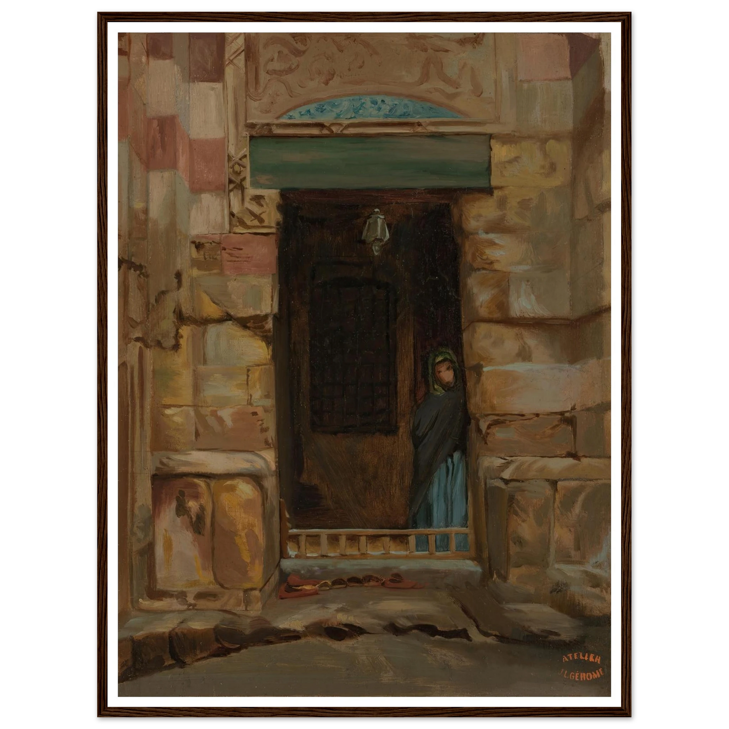 Arab Woman in a Doorway (1870) Art Print | Jean Leon Gerome-Quipham Collections