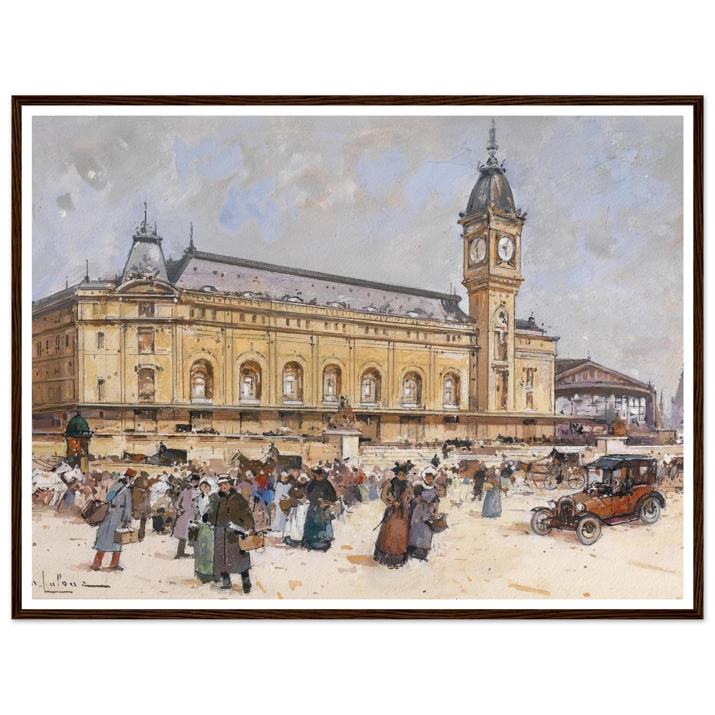 Gare de Lyon Art Print | Eugene Galien Laloue-Quipham Collections