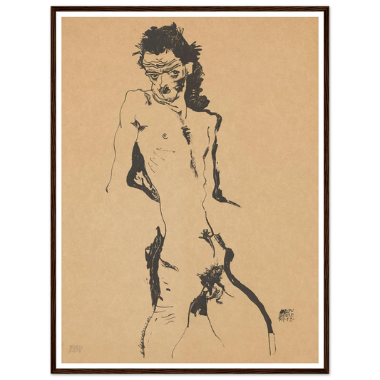 Selbstporträt (1988) Art Print | Egon Schiele-Quipham Collections
