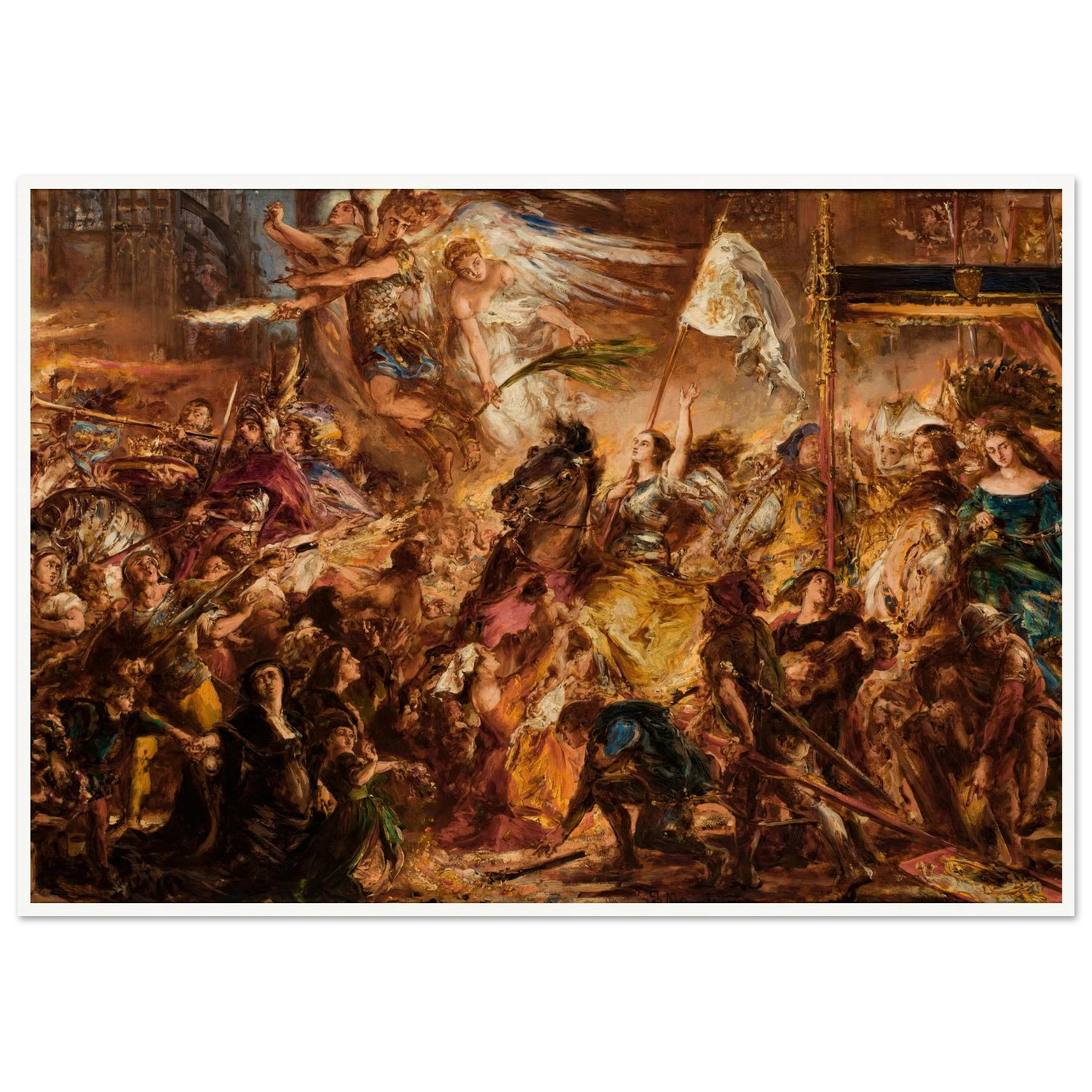 The Maid of Orleans (1883) Art Print | Jan Matejko-Quipham Collections
