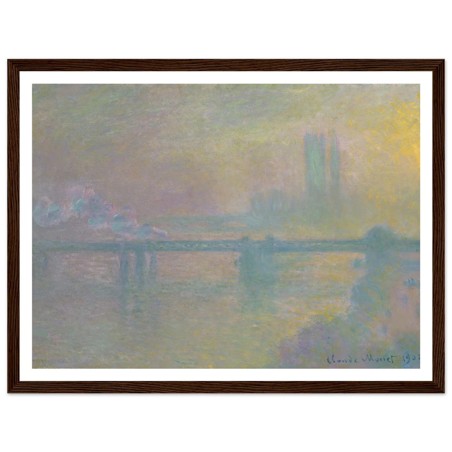 Charing Cross Bridge, London (1901) Art Print | Claude Monet-Quipham Collections