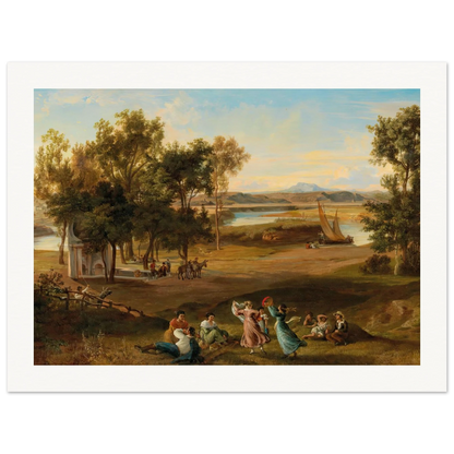An idyllic southern landscape Art Print | Josef Hoffmann-Quipham Collections