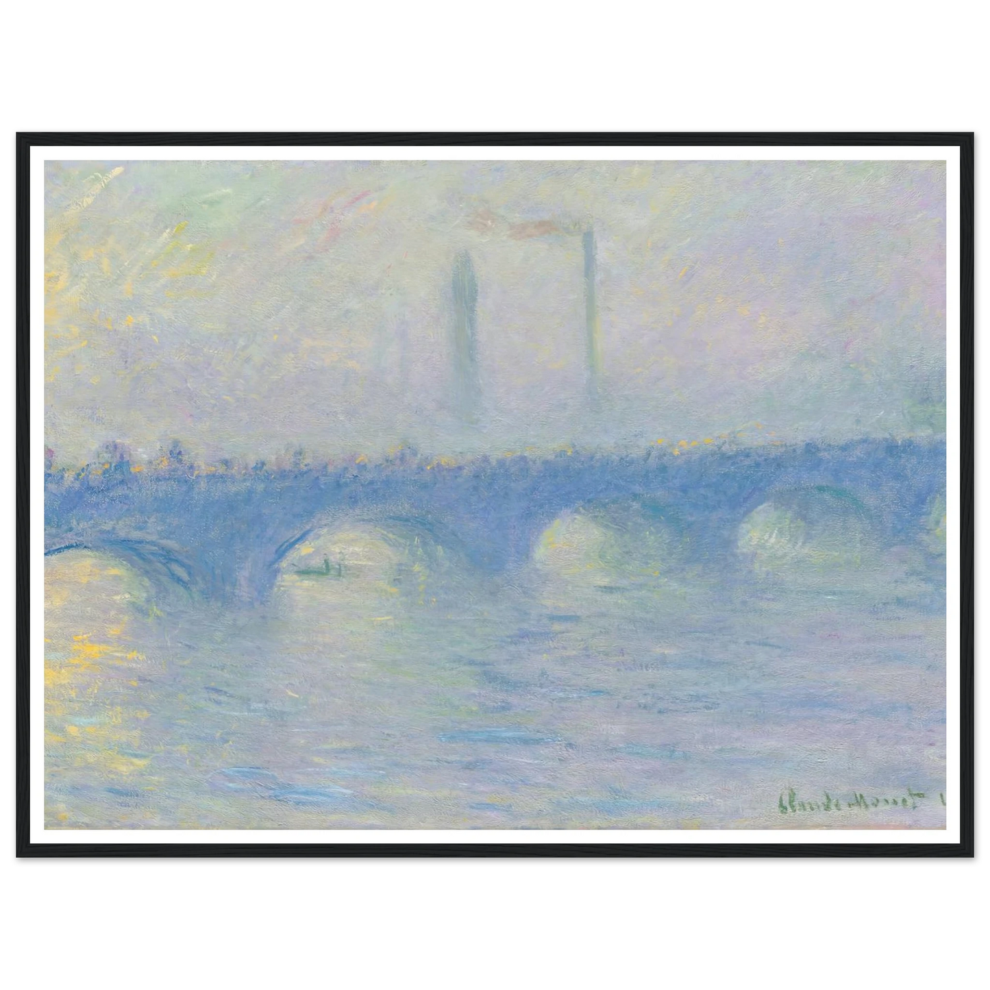 Waterloo Bridge, effet de brume (1904) Art Print | Claude Monet-Quipham Collections