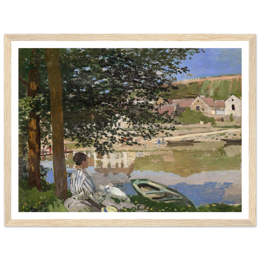 On the Bank of the Seine, Bennecourt (1868) Art Print | Claude Monet-Quipham Collections
