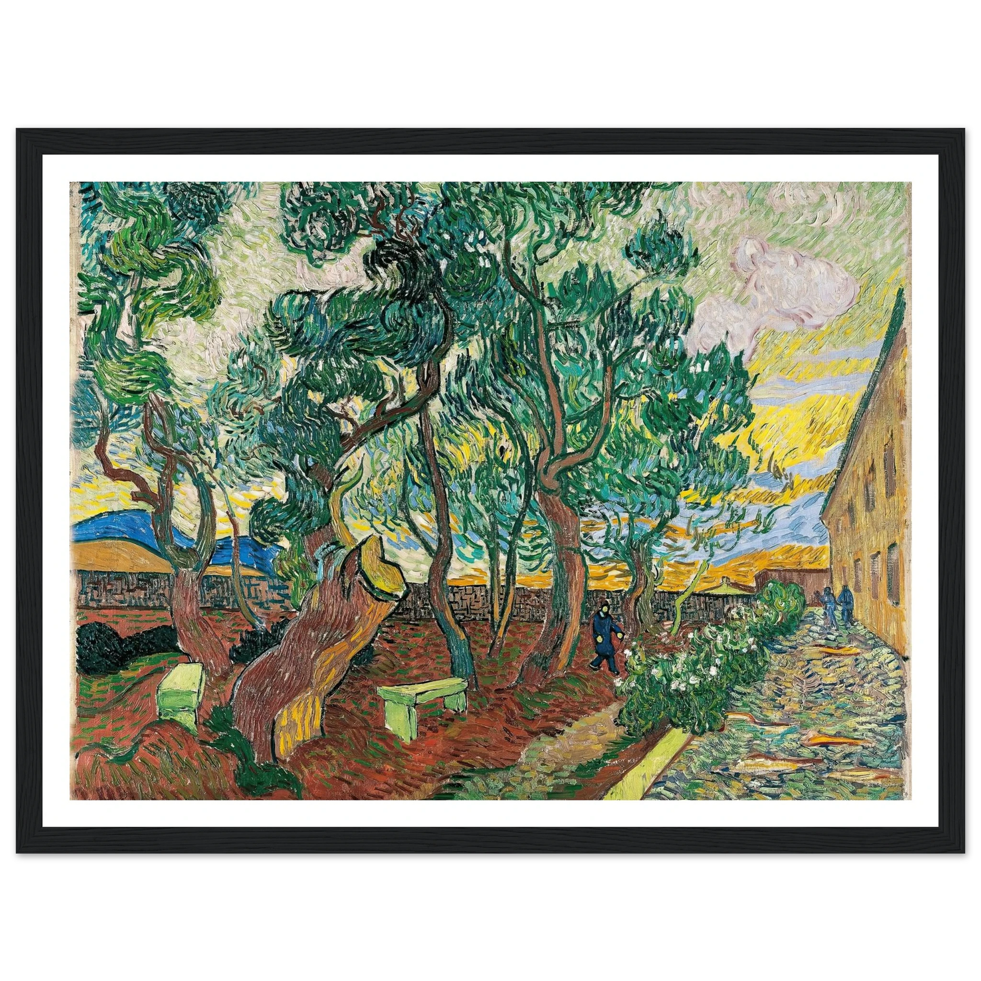 The Garden of Saint-Paul Hospital (1889) Art Print | Vincent van Gogh-Quipham Collections