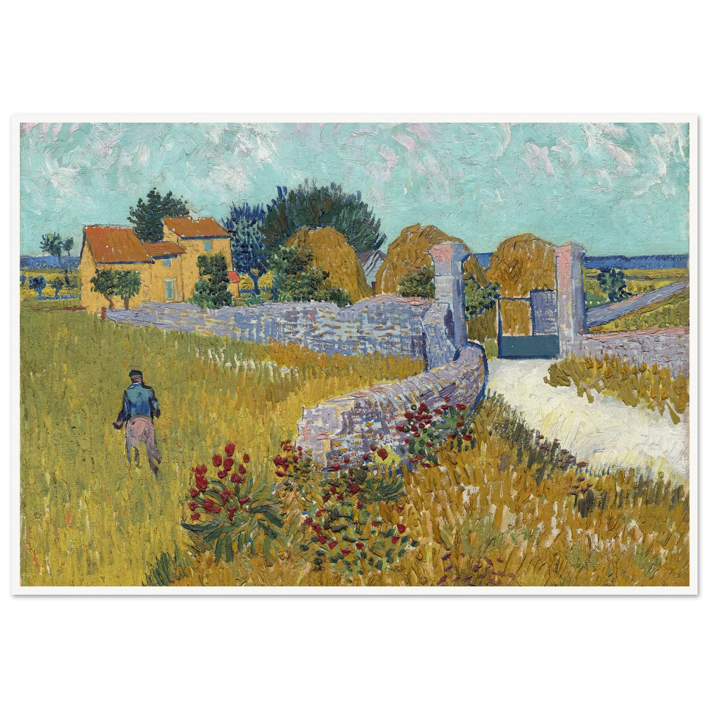 Farmhouse in Provence (1888) Art Print | Vincent van Gogh-Quipham Collections