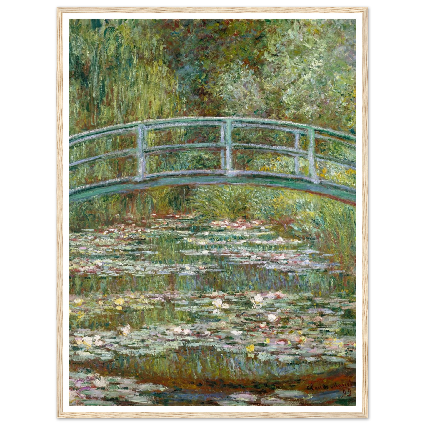 Bridge over a Pond of Water Lilies (1899) Art Print | Claude Monet-Quipham Collections