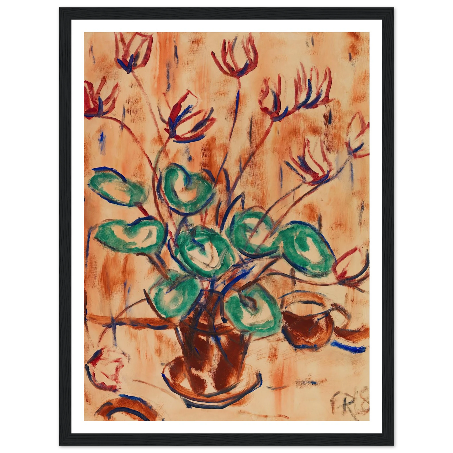 Alpenveilchen (1918) Art Print | Christian Rohlfs-Quipham Collections