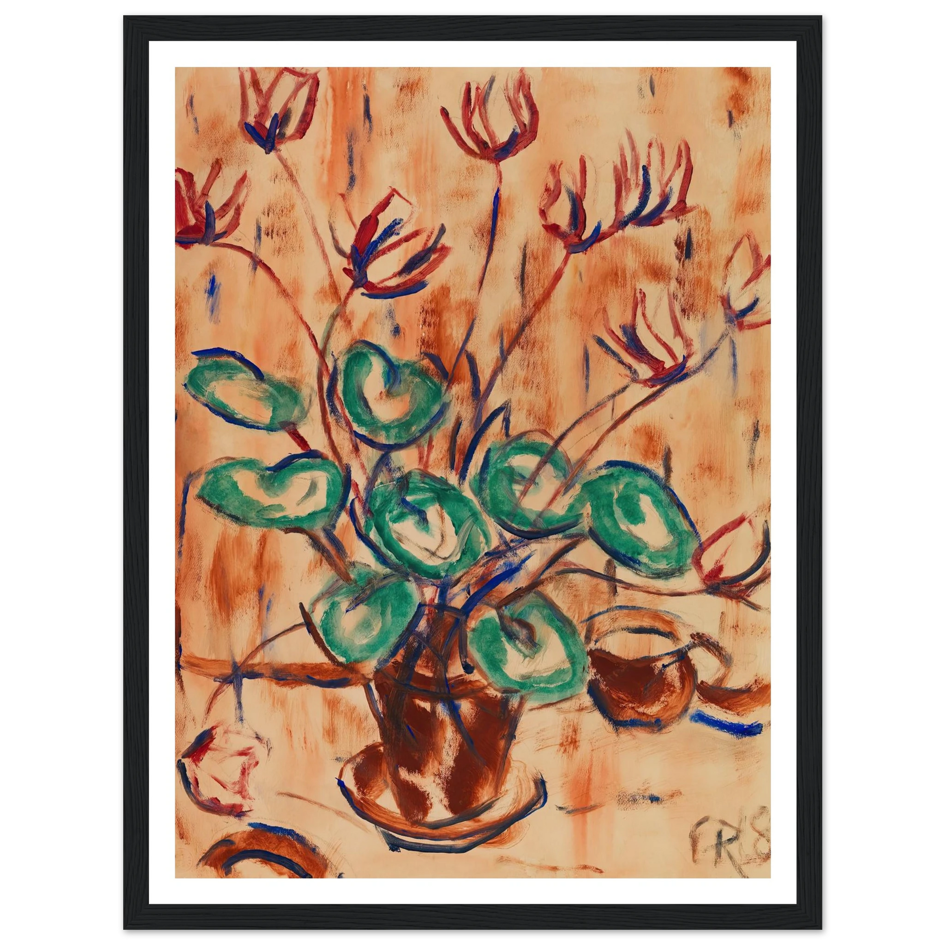 Alpenveilchen (1918) Art Print | Christian Rohlfs-Quipham Collections