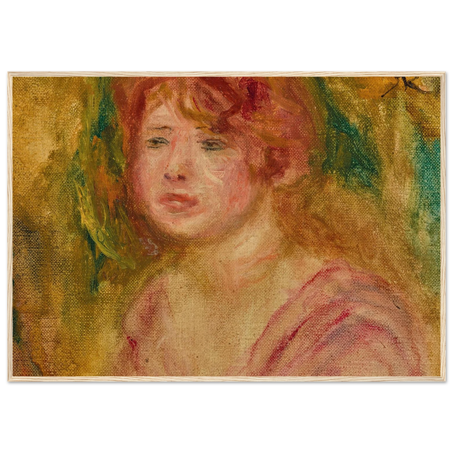 Andrée en buste (1915) Art Print | Pierre Auguste Renoir-Quipham Collections