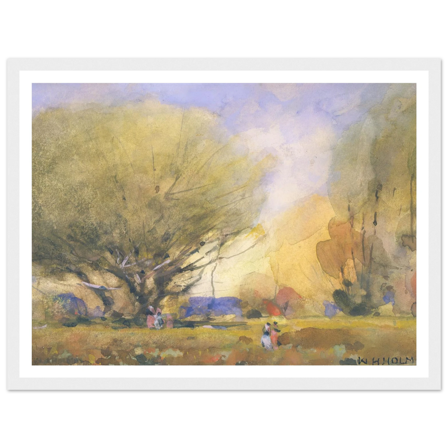 Summer Scene (ca. 1920) Art Print | William Henry Holmes-Quipham Collections