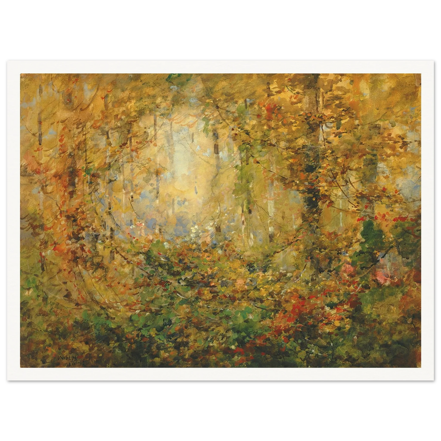 Autumn Tangle (1920) Art Print | William Henry Holmes-Quipham Collections