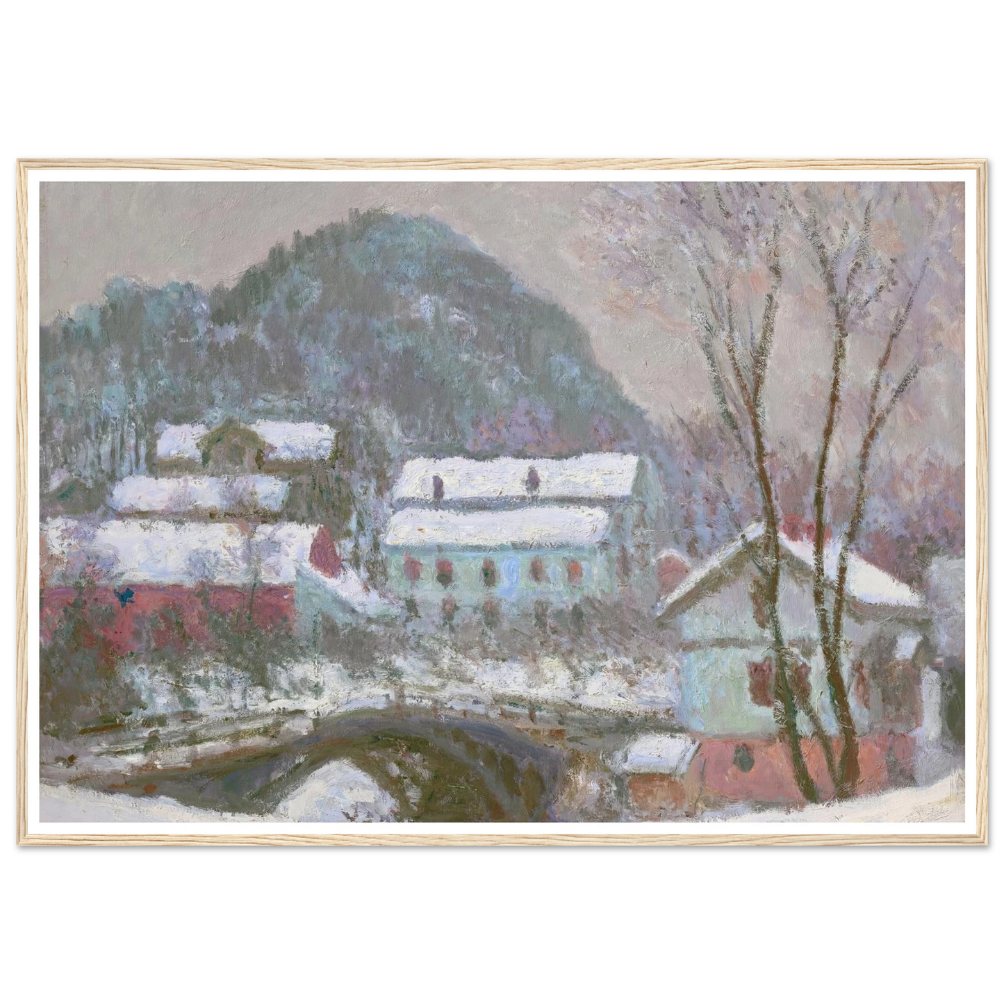 Sandviken, Norvège, effet de neige (1895) Art Print | Claude Monet-Quipham Collections
