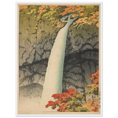 Nikko Kegon taki (Kegon waterfall, Nikko) (1927) Art Print | Kawase Hasui-Quipham Collections