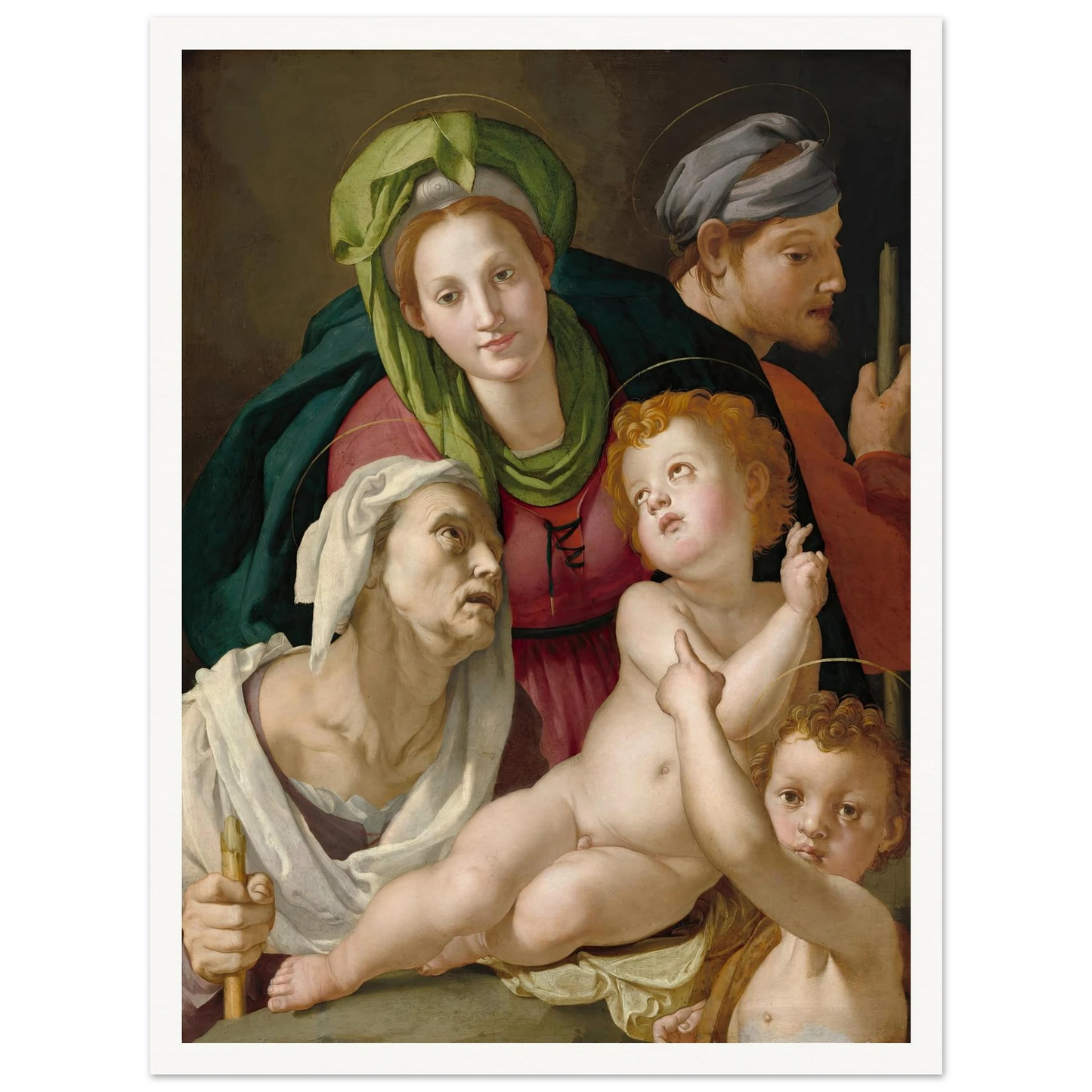 The Holy Family (c. 1527-1528) Art Print | Agnolo Bronzino-Quipham Collections