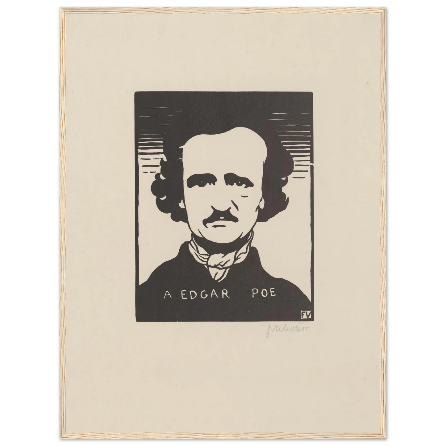 A Edgar Poe (1894) Art Print | Felix Vallotton-Quipham Collections