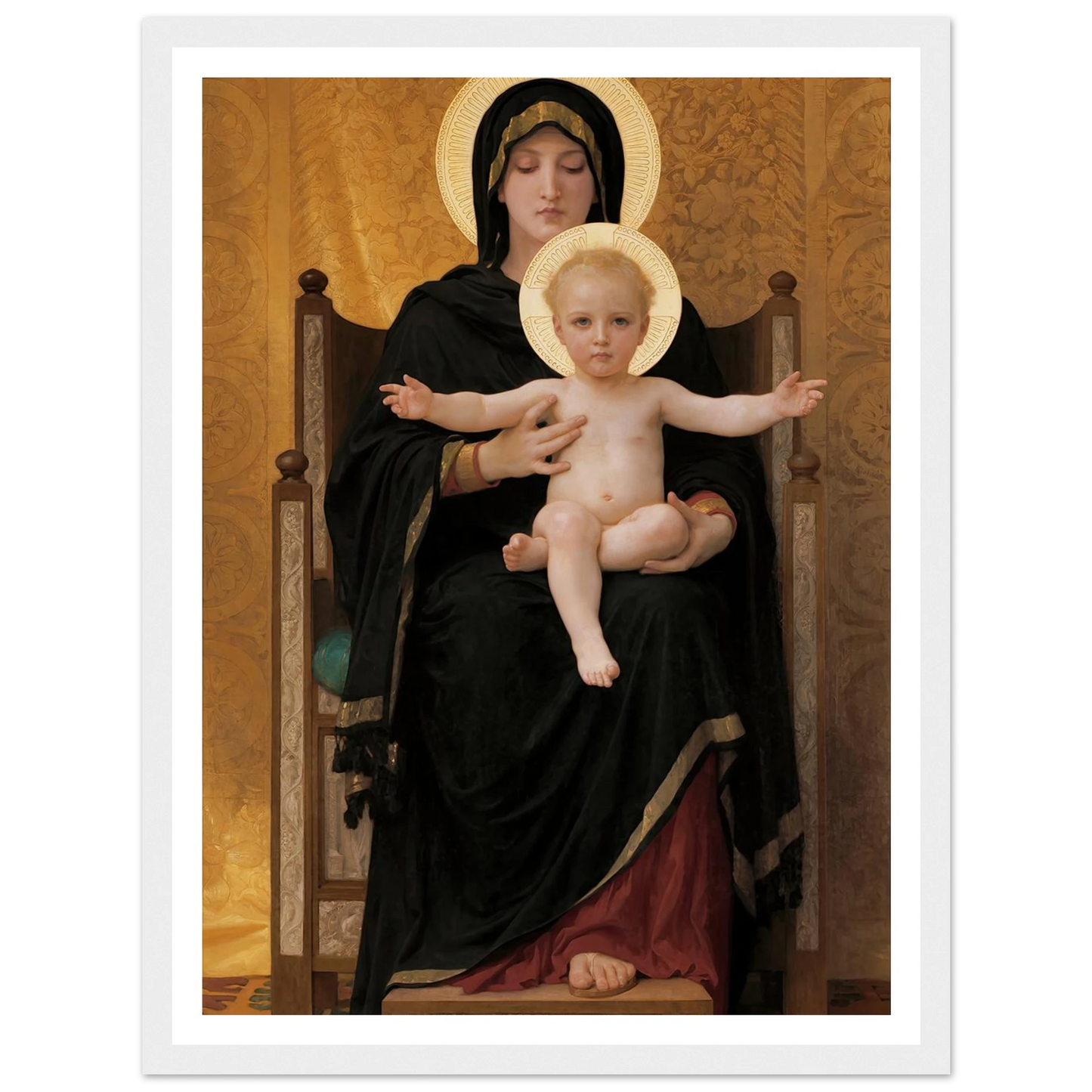 Virgin and Child (1888) Art Print | William Bouguereau-Quipham Collections