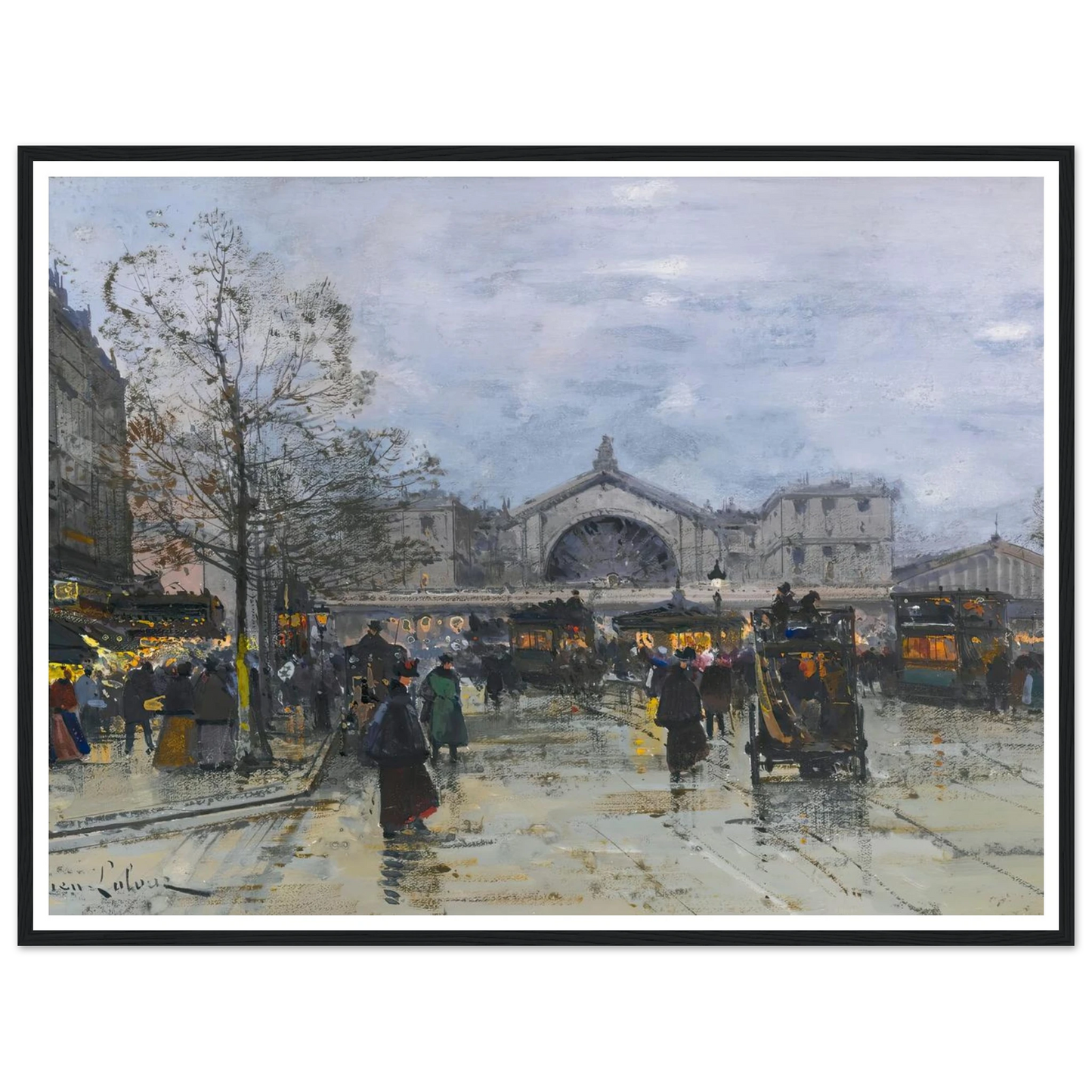 La Gare De L’est Art Print | Eugene Galien Laloue-Quipham Collections
