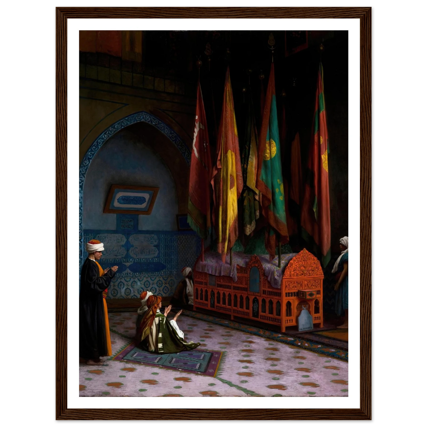 The Sentinel at the Sultan’s Tomb (1824–1904) Art Print | Jean Leon Gerome-Quipham Collections