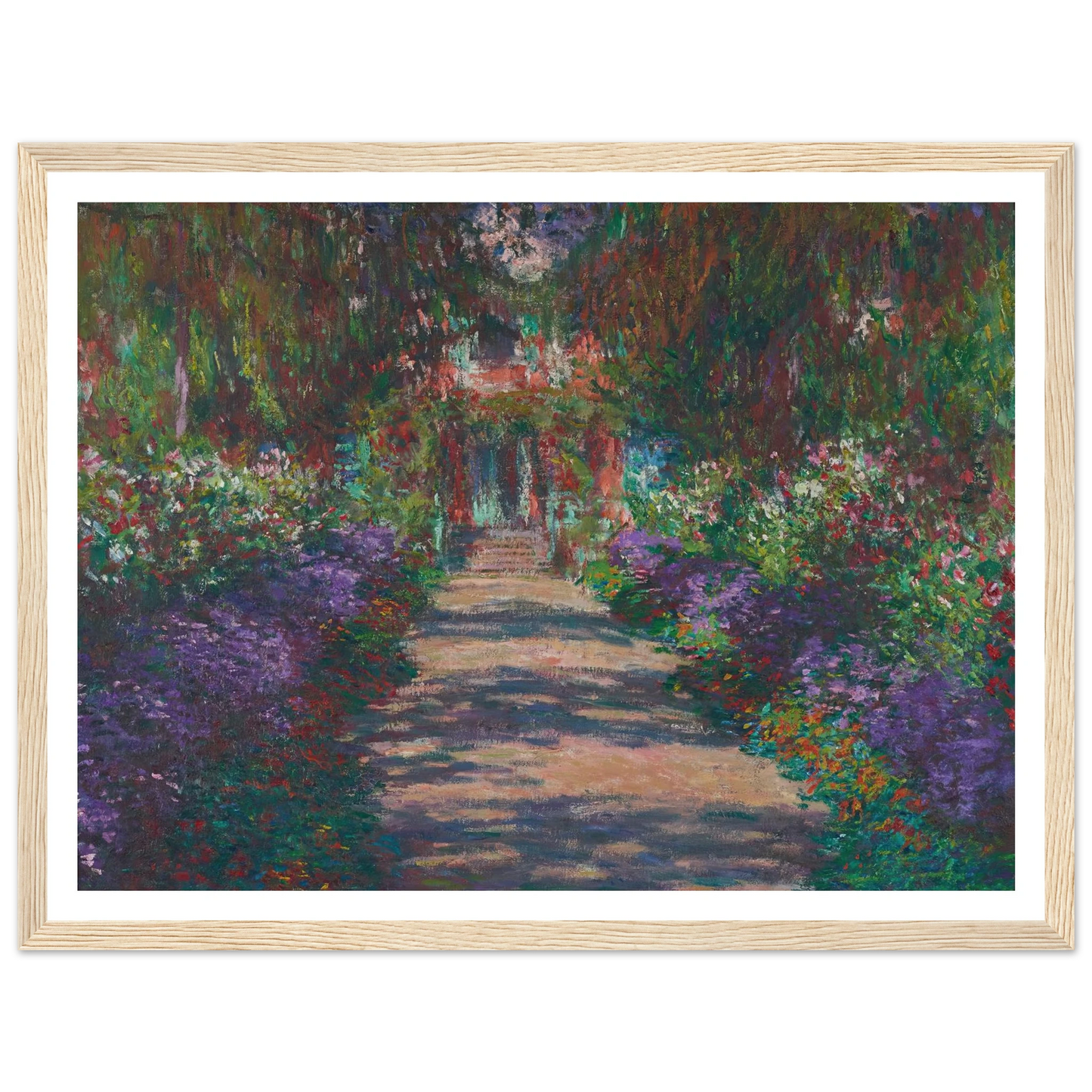 Eine Allee in Monets Garten in Giverny (1902) Art Print | Claude Monet-Quipham Collections